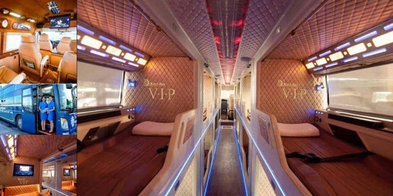 Xe khách hiện đại đảm bảo thoải mái khi du lịch Sài Gòn Nha Trang