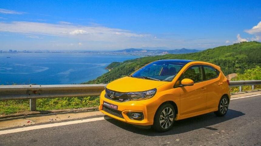 Diện mạo của Honda Brio đời 2019 nổi bật với phần đầu xe thiết kế rắn chắc