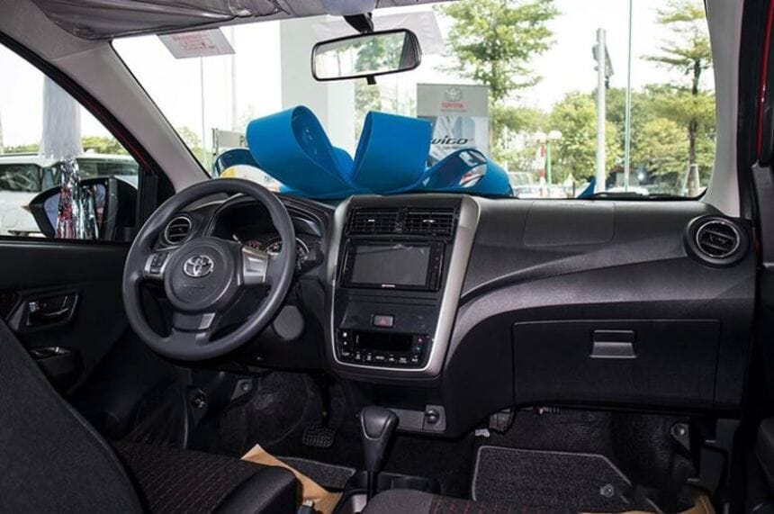 Nội thất của Toyota Wigo sản xuất năm 2020 được thiết kế mang tính đơn giản