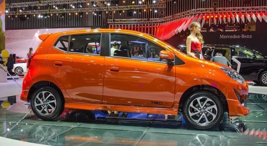 Thân xe của dòng Wigo có thiết kế đơn giản, không quá cầu kỳ