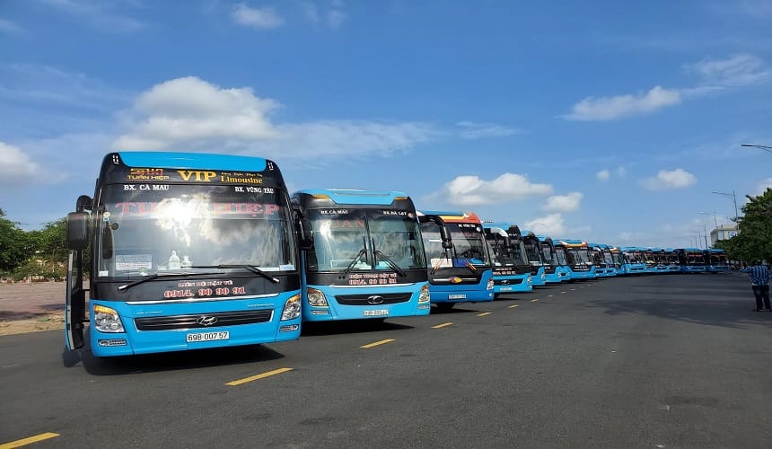 Các tuyến xe hoạt động tại bến An Phú