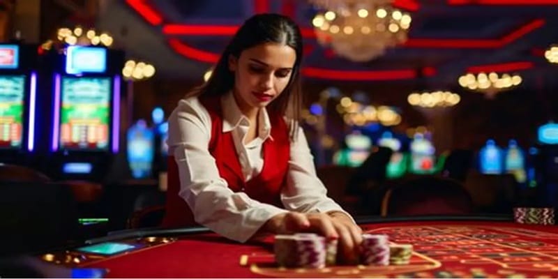 Casino Ex Sexy Vnsoxo có dealer rất là gợi cảm