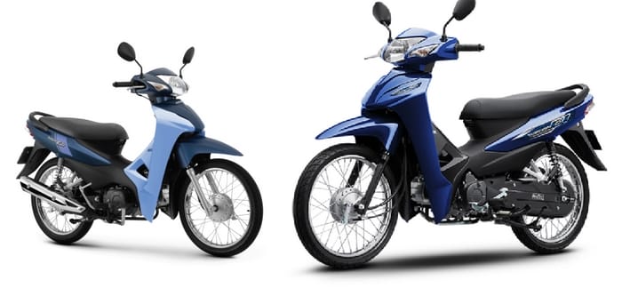 Hai phiên bản Wave Alpha màu xanh mới ra mắt 2025