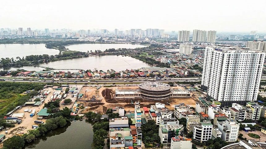 Tiến độ thi công bến Yên Sở như thế nào?
