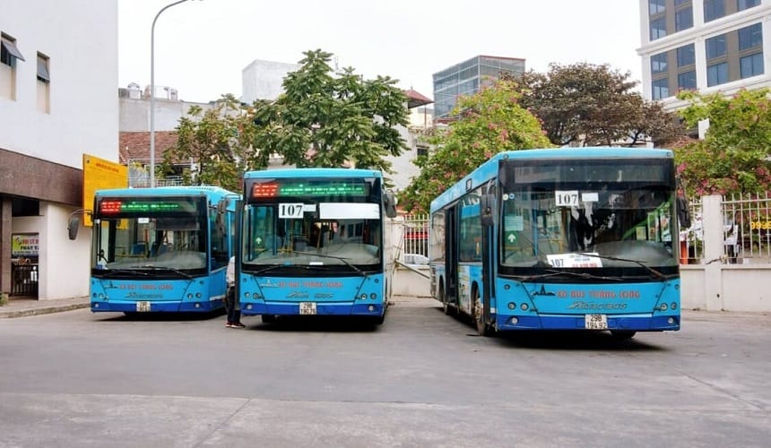 Các tuyến xe Bus hoạt động tại bến Kim Mã