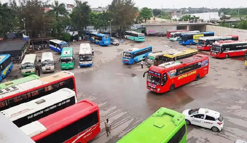 Các tuyến xe hoạt động tại bến Cầu Rào