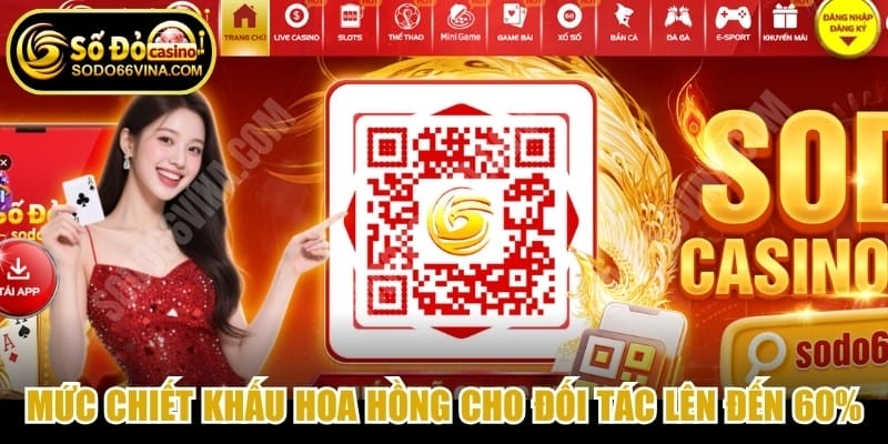 Mức chiết khấu hoa hồng dành cho các đối tác lên đến 60%