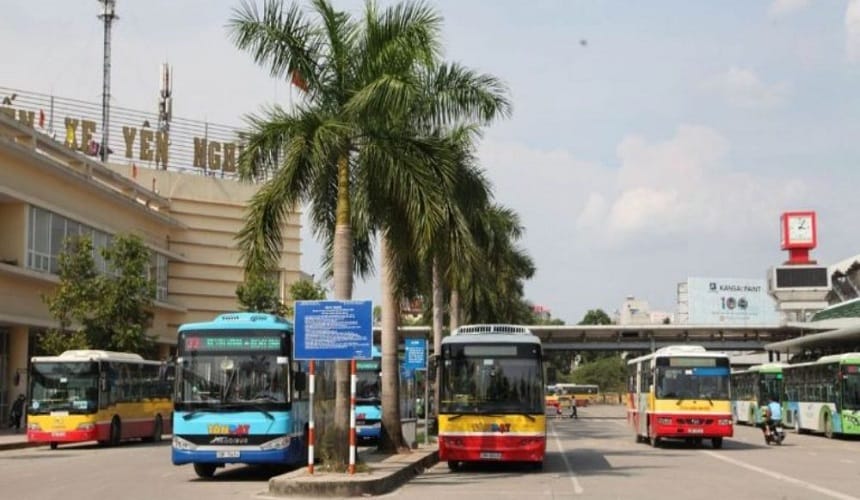 Top xe Bus hoạt động tại bến Yên Nghĩa