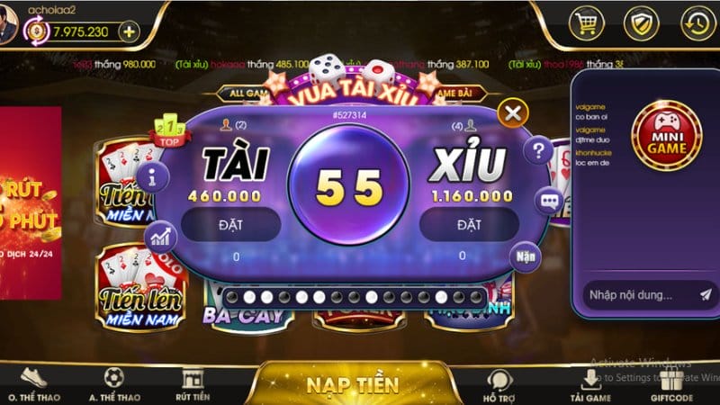Tổng quan về trò chơi tài xỉu may mắn