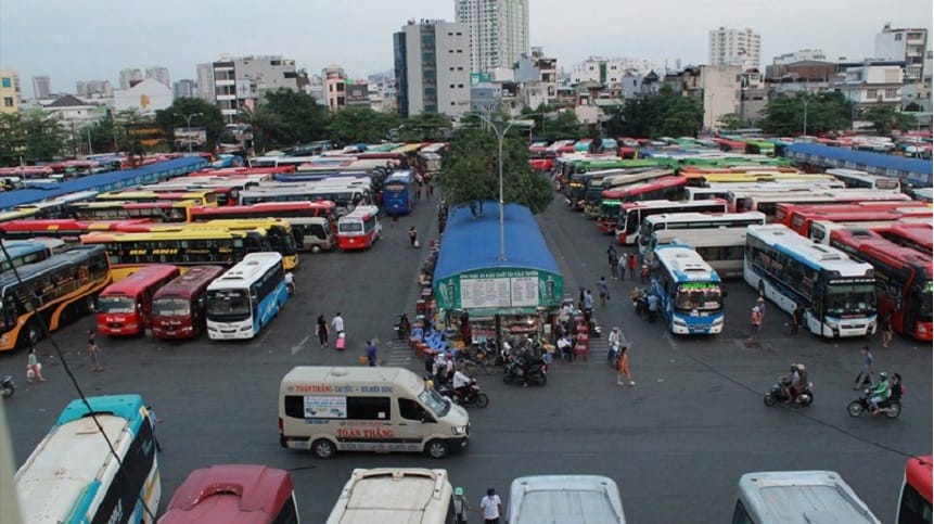 Khu vực bến xe Vĩnh Phúc