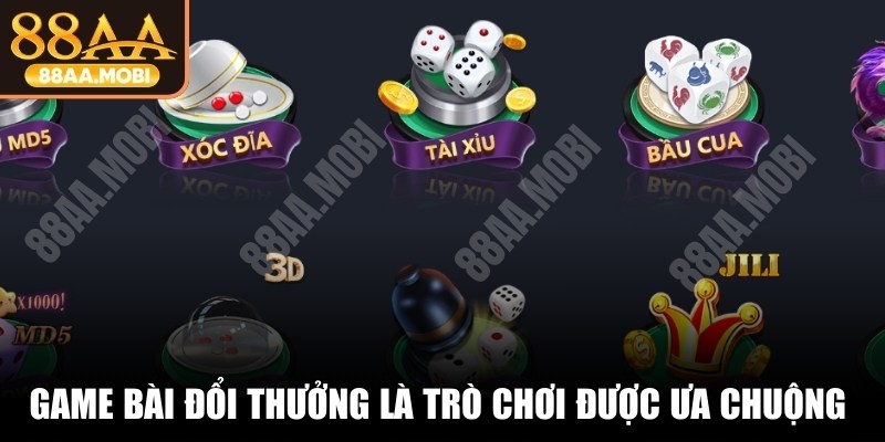 Game bài đổi thưởng là trò chơi được ưa chuộng nhất trên nền tảng mobile