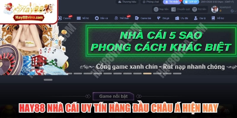 HAY88 nhà cái uy tín hàng đầu Châu Á hiện nay