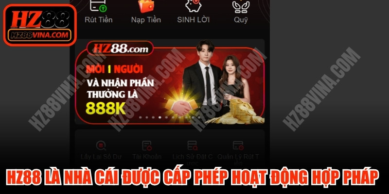 HZ88 là nhà cái được cấp phép hoạt động hợp pháp bởi các tổ chức quốc tế