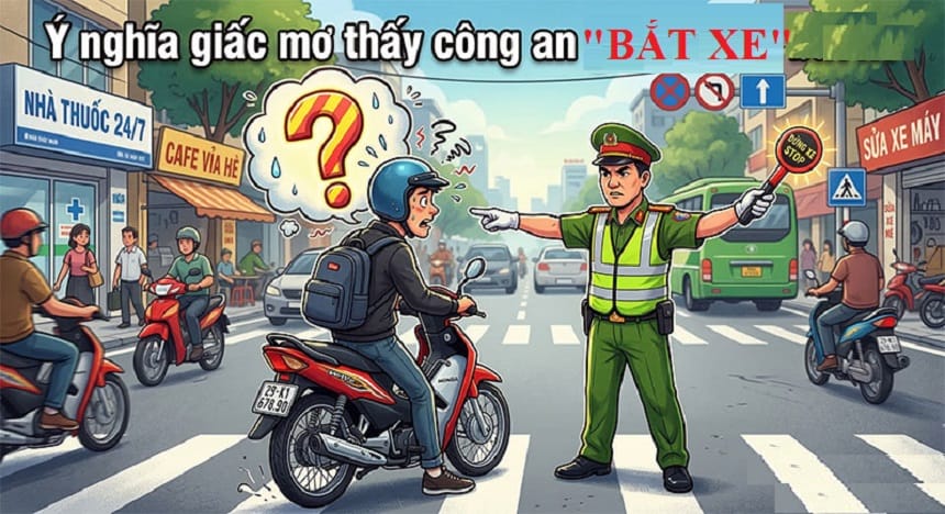Mơ thấy công an bắt xe
