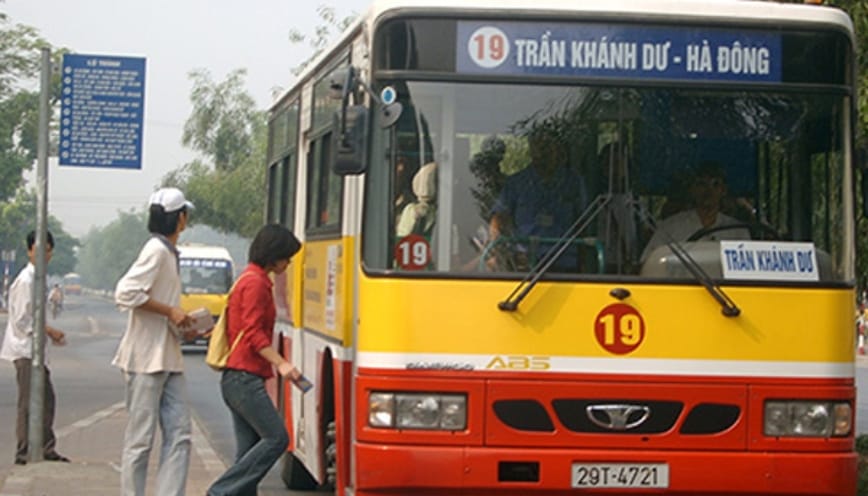 Danh sách các điểm dừng trên tuyến bus 19 Hà Nội