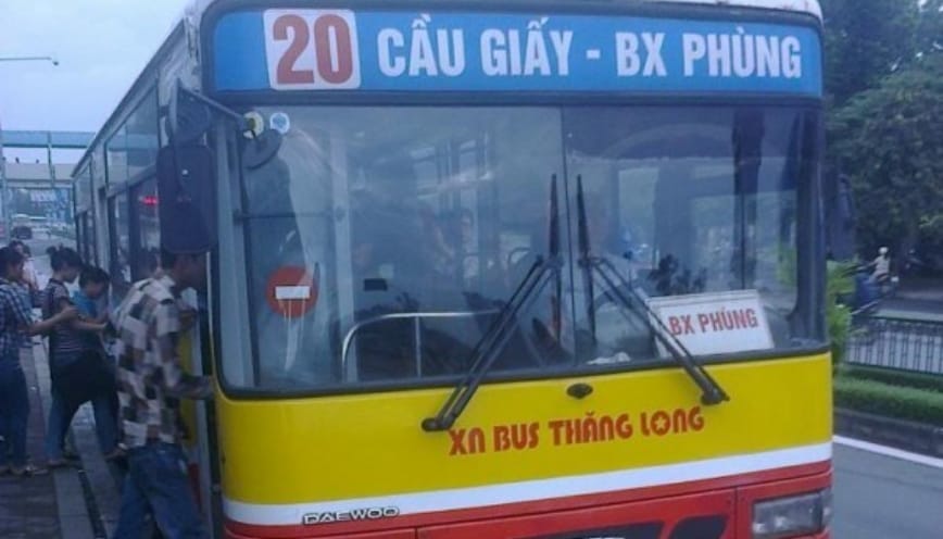 Giá vé theo chuyến xe bus 20A khu vực Hà Nội