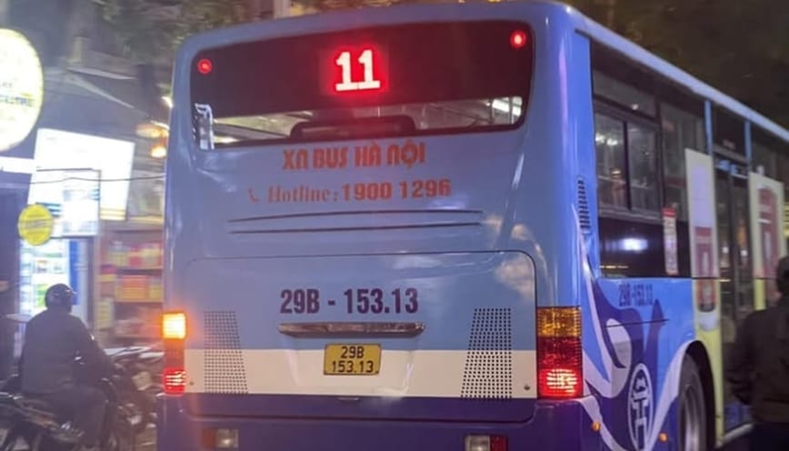 Lộ trình lượt đi của tuyến bus 11