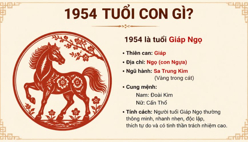 1954 tuổi con gì