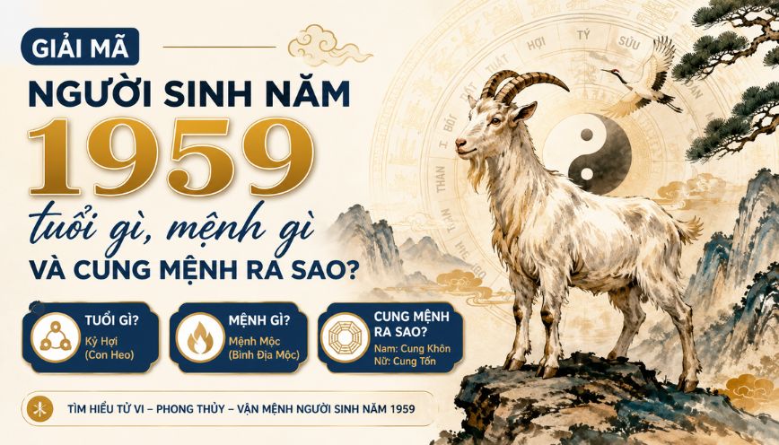 Giải mã người sinh năm 1959 tuổi gì, mệnh gì và cung mệnh ra sao?