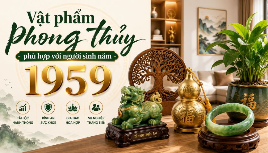 Vật phẩm phong thủy phù hợp với người sinh năm 1959