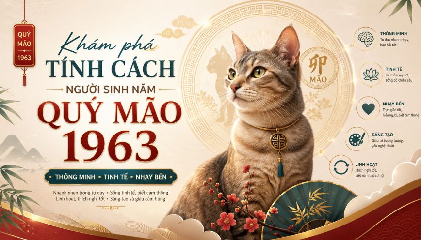 Khám phá tính cách người sinh năm Quý Mão 1963