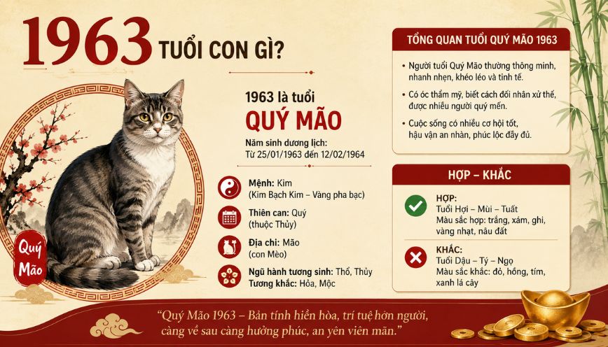1963 tuổi con gì