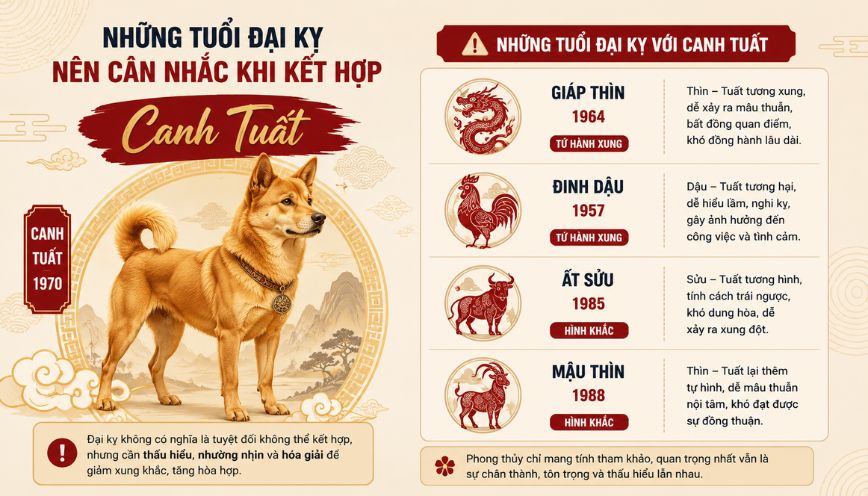 Những tuổi đại kỵ nên cân nhắc khi kết hợp