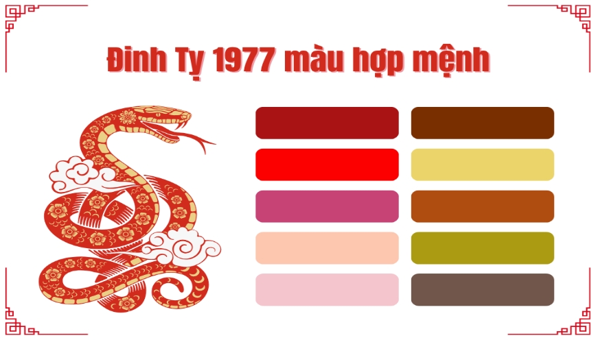 Sinh năm 1977 hợp màu gì, kỵ màu gì?