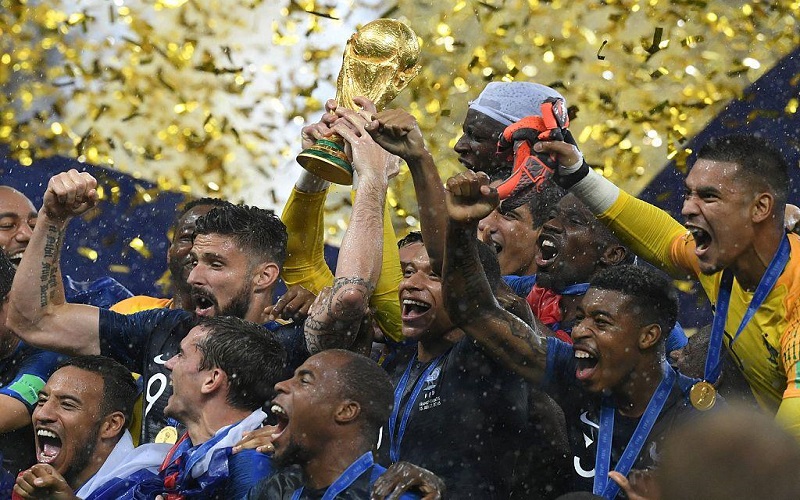 Đội tuyển Pháp đã vô địch World Cup 2 lần
