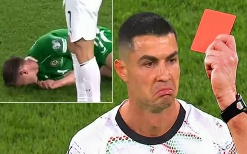 Ronaldo có bao nhiêu thẻ đỏ, đã phải nhận 13 thẻ đỏ trong suốt sự nghiệp thi đấu
