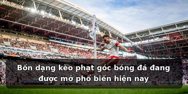 Bốn dạng kèo phạt góc bóng đá đang được mở phổ biến hiện nay
