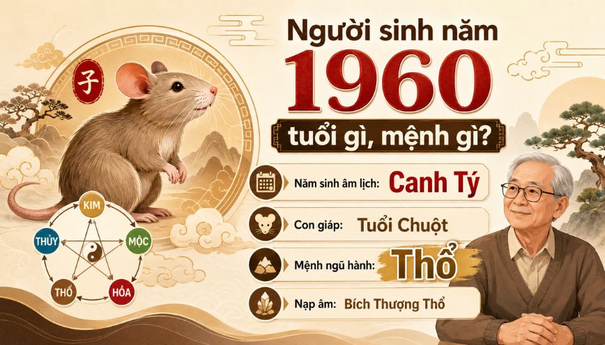 Người sinh năm 1960 tuổi gì, mệnh gì theo phong thủy?