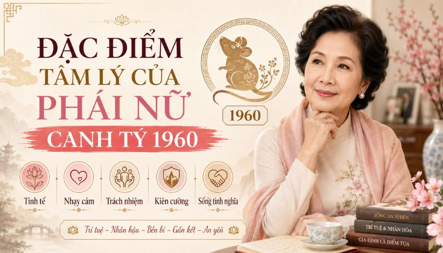 Đặc điểm tâm lý của phái nữ Canh Tý 1960
