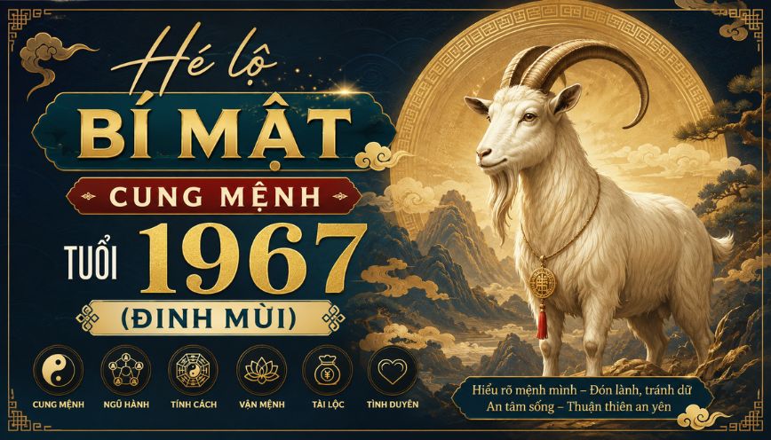 Hé lộ bí mật cung mệnh tuổi 1967