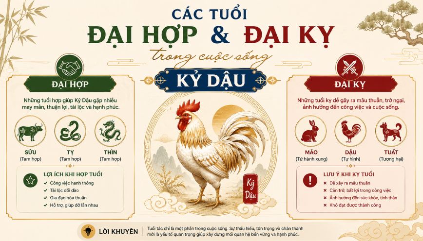 Các tuổi đại hợp và đại kỵ trong cuộc sống