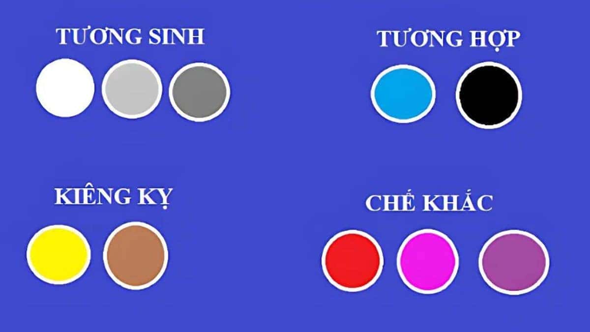Ất Mão sinh năm 1975 hợp màu xanh dương và đen