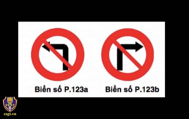 Biển báo cấm rẽ trái trong giao thông