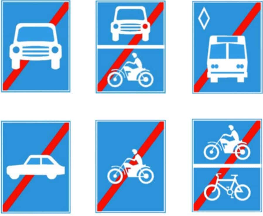 biển báo chỉ đường kết thúc làn đường ưu tiên