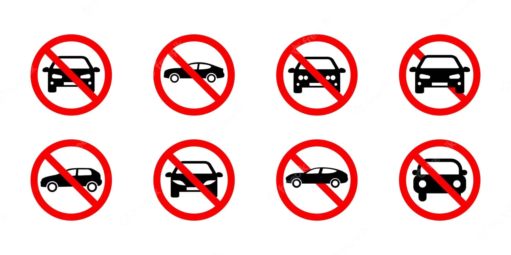 Các biển báo cấm xe ô tô trong hệ thống biển báo giao thông đường bộ