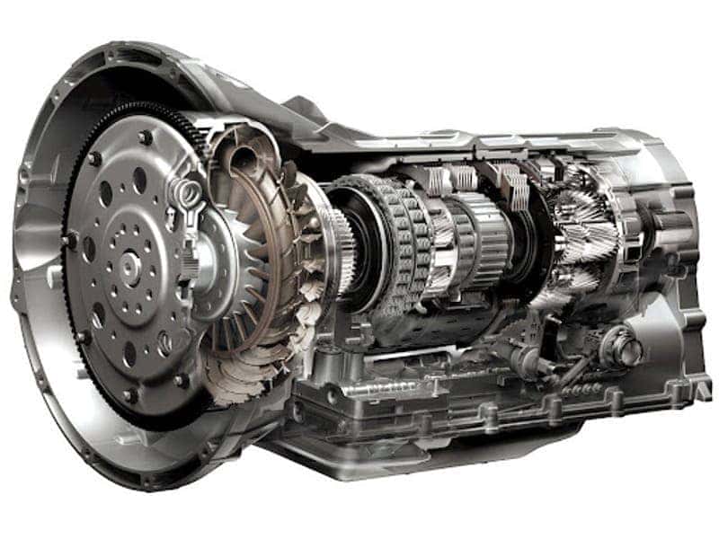 Các thành phần chính của hộp số tự động AT bao gồm biến mô và bộ bánh răng hành tinh