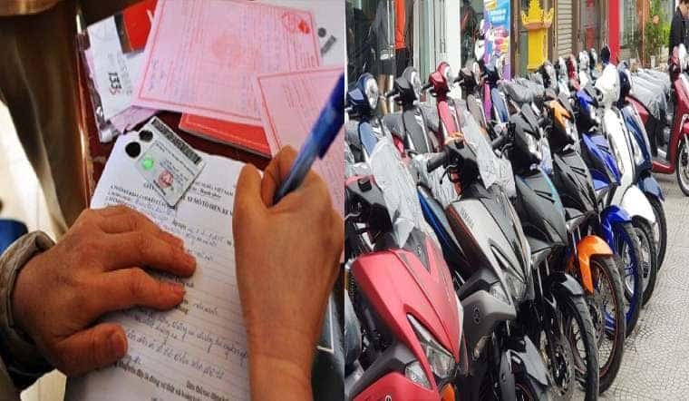 Chuẩn bị giấy tờ đăng ký xe máy tại An Giang