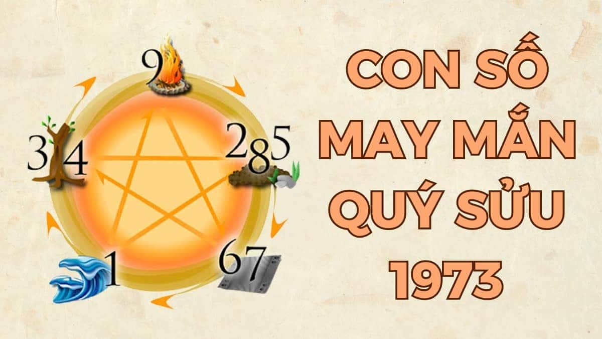 Con số may mắn cho người sinh 1973 Quý Sửu theo phong thủy