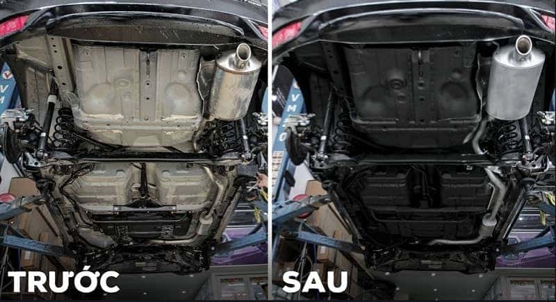 Sơn phủ gầm xe ô tô giúp chống rỉ sét