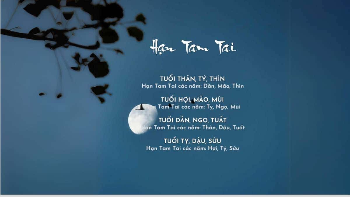 Giải thích cách tính Tam Tai cho người tuổi Thìn 1976