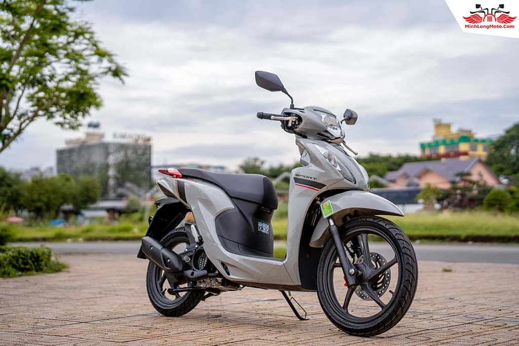 Honda Vision 110 màu trắng đen
