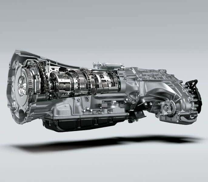 Hộp số tự động 10 cấp tiên tiến trên xe ô tô Land Cruiser, mang lại vận hành mượt mà.