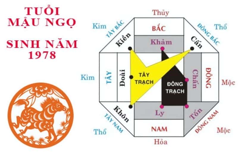 Hướng nhà tốt cho gia chủ tuổi 1978 mệnh gì