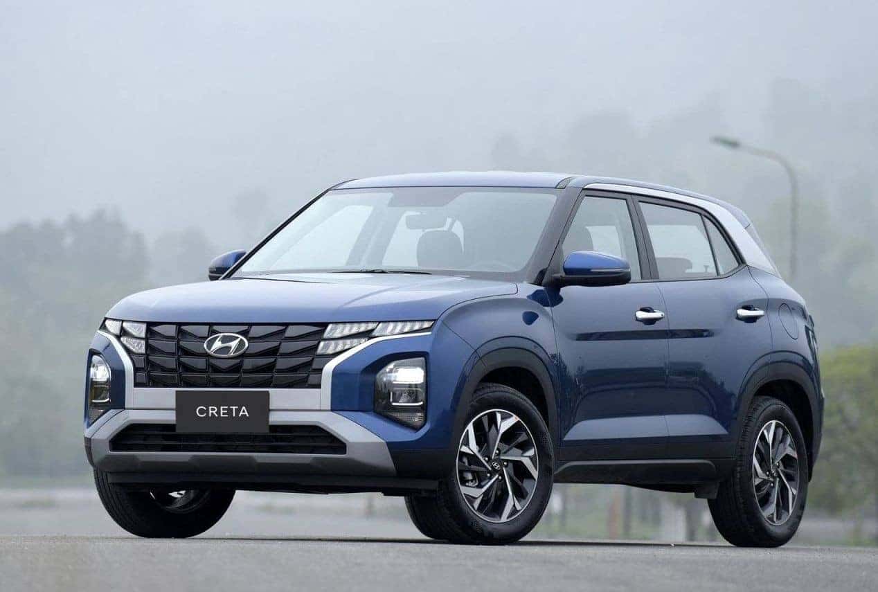 Hyundai Creta thế hệ mới với kiểu dáng mạnh mẽ, đại diện cho sự đa dạng của dòng xe gầm cao 5 chỗ.
