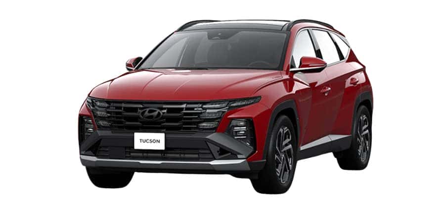 Hyundai Tucson, mẫu CUV 5 chỗ hạng C, màu đỏ đô