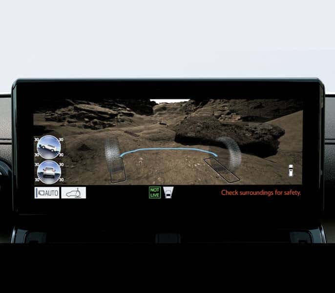 Màn hình giải trí trung tâm 12.3 inch trên Land Cruiser 300 hiện đại